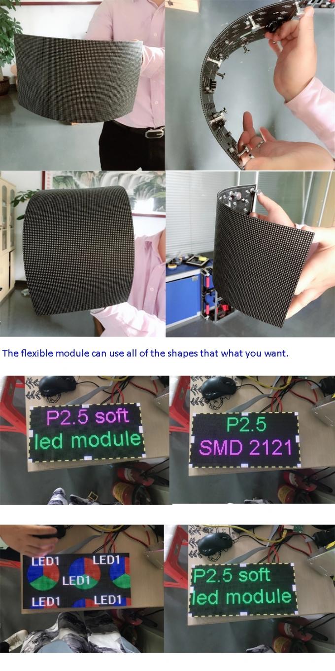 Крытый мягкий модуль изогнул Programmable гибкий модуль дисплея СИД P2.5